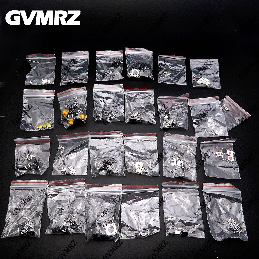 Diy Electronics For Beginners - 125PCS 25Values Assorted Push Button Switch
