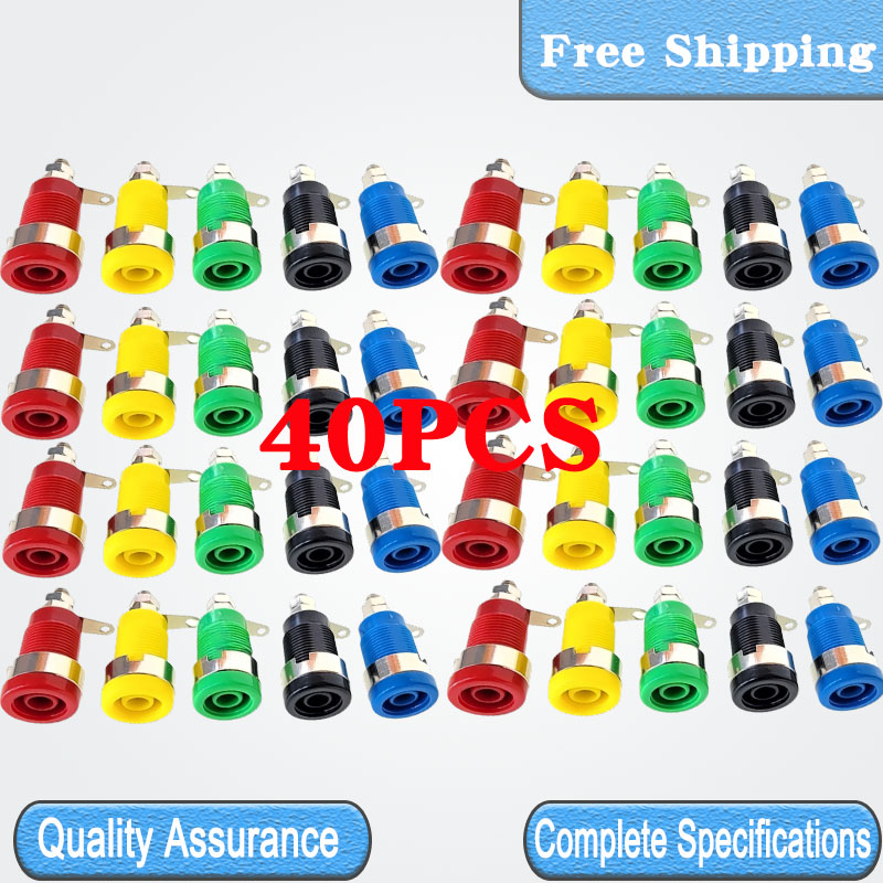 Diy Electronics For Beginners - 40PCS 4mm 32A Banana Socket Terminal