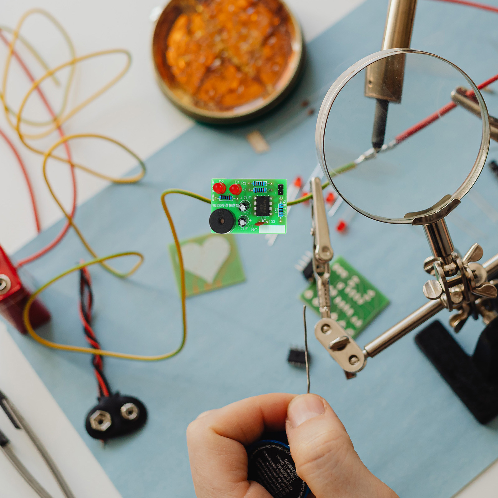 Diy Electronics Soldering Kit - 5Set Soldering Training Kit Welding Practice