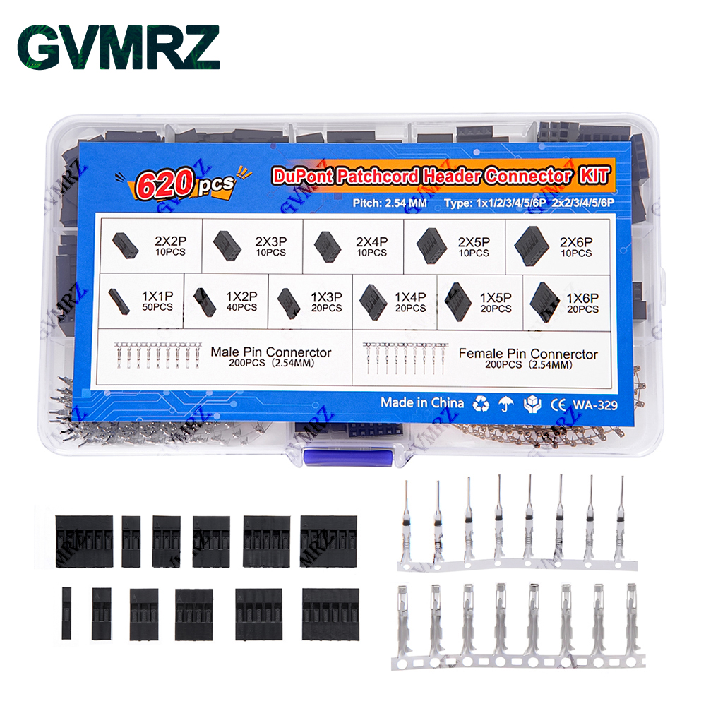 Diy Electronics For Beginners - 620PCS DuPont Header Connector Kit 2.54mm