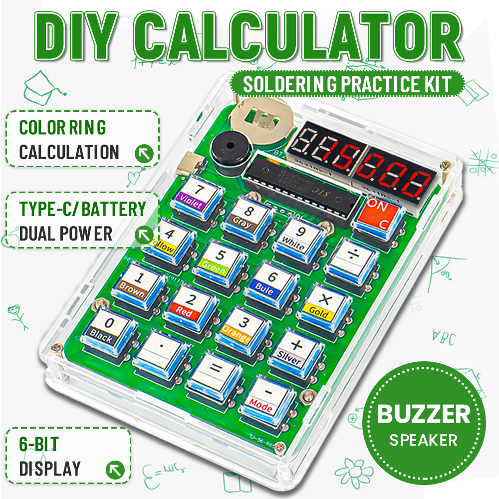 Pcb Etching Kit - DIY Calculator Electronic Production Kit LED