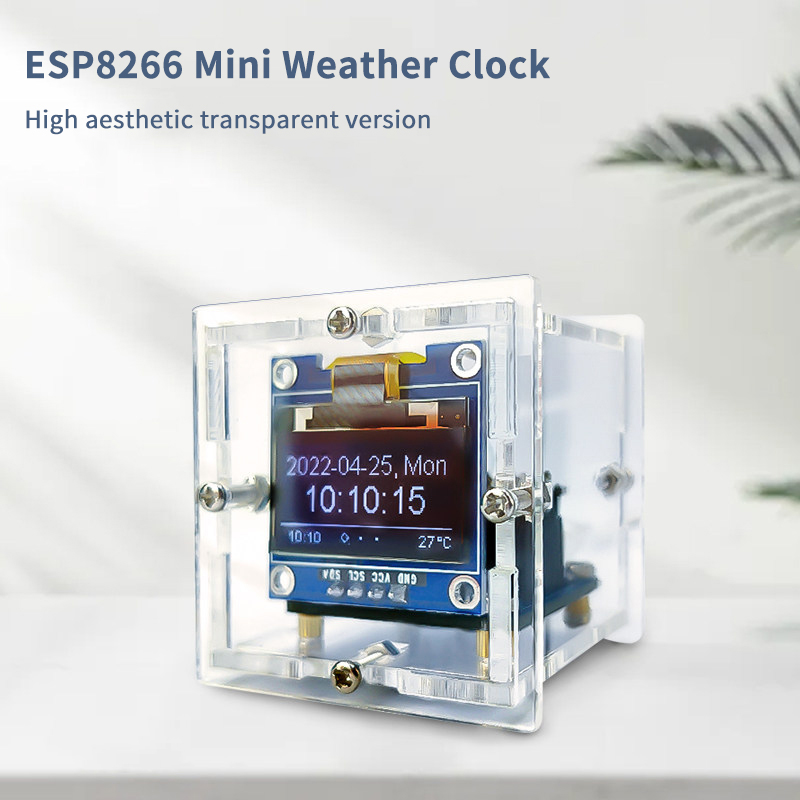 ESP8266 Mini Weather Clock Kit - Diy Electronics Soldering Kit reseña y precio