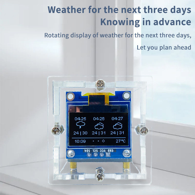 ESP8266 Mini Weather Clock Kit - Diy Electronics Soldering Kit reseña y precio