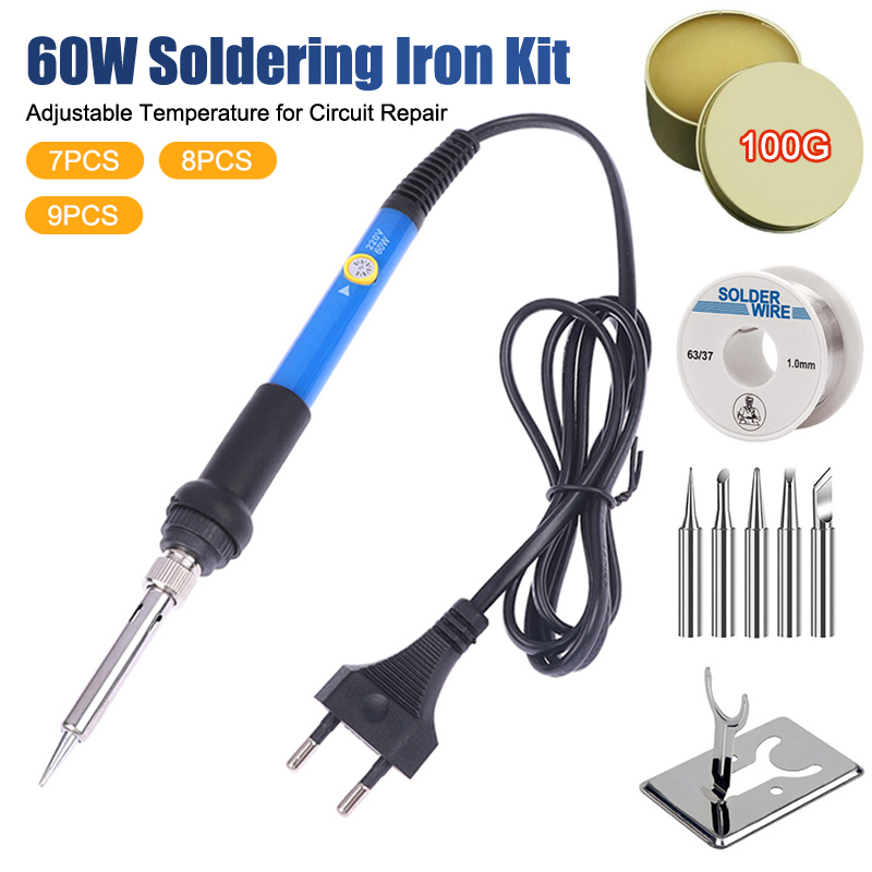 Adjustable Temp 220V 60W Elect - Diy Electronics Soldering Kit reseña y precio