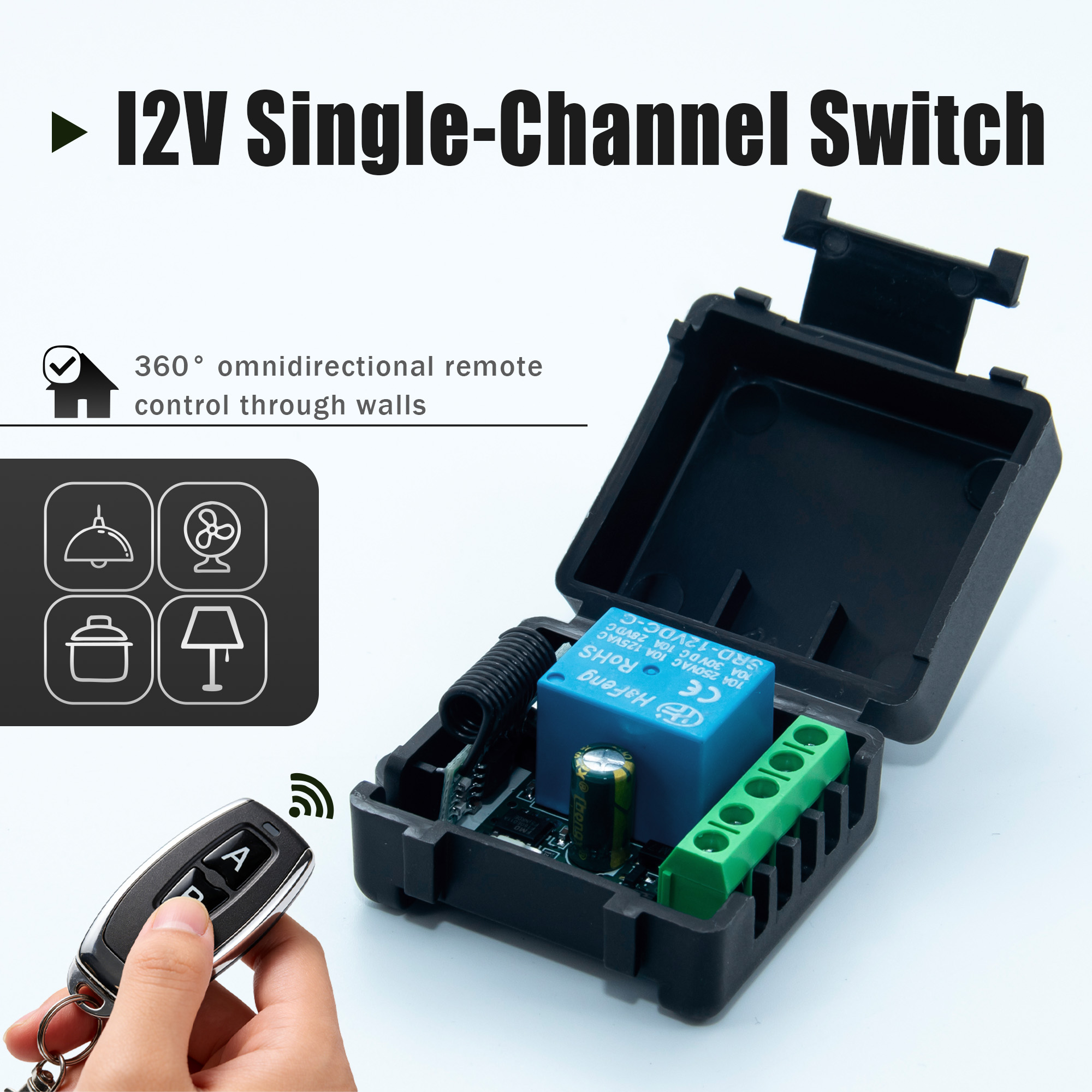 DC 12V 433MHz Wireless Remote  - Rf 433Mhz Module reseña y precio