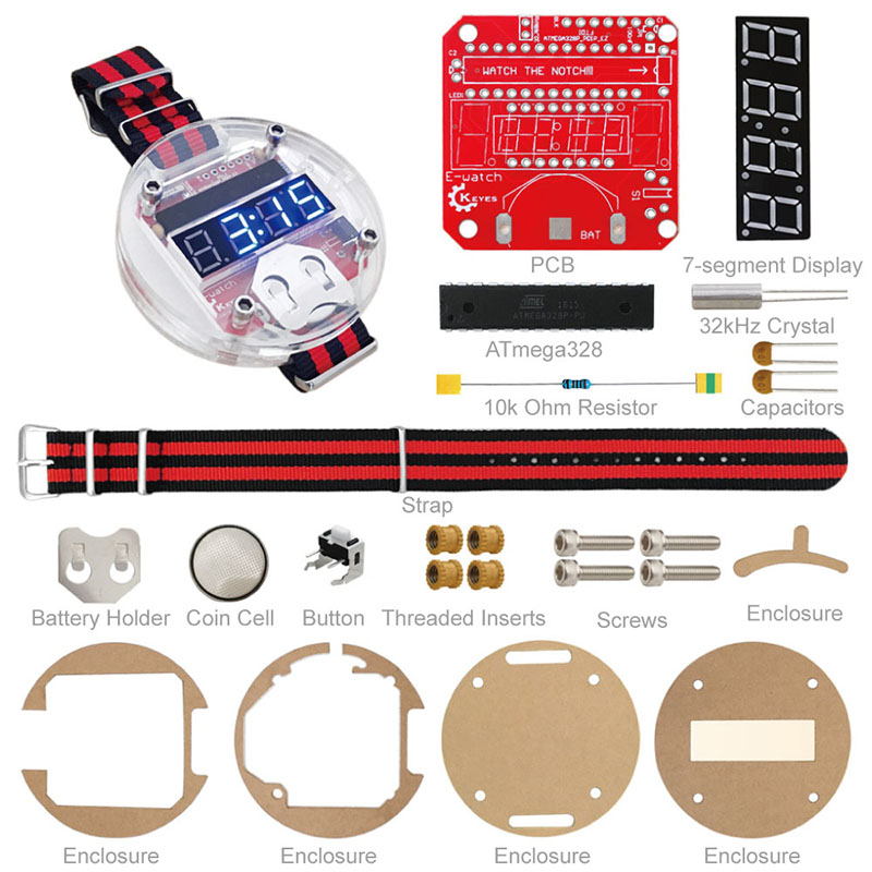 Single Chip LED Kit Clock DIY  - Diy For Electronics reseña y precio