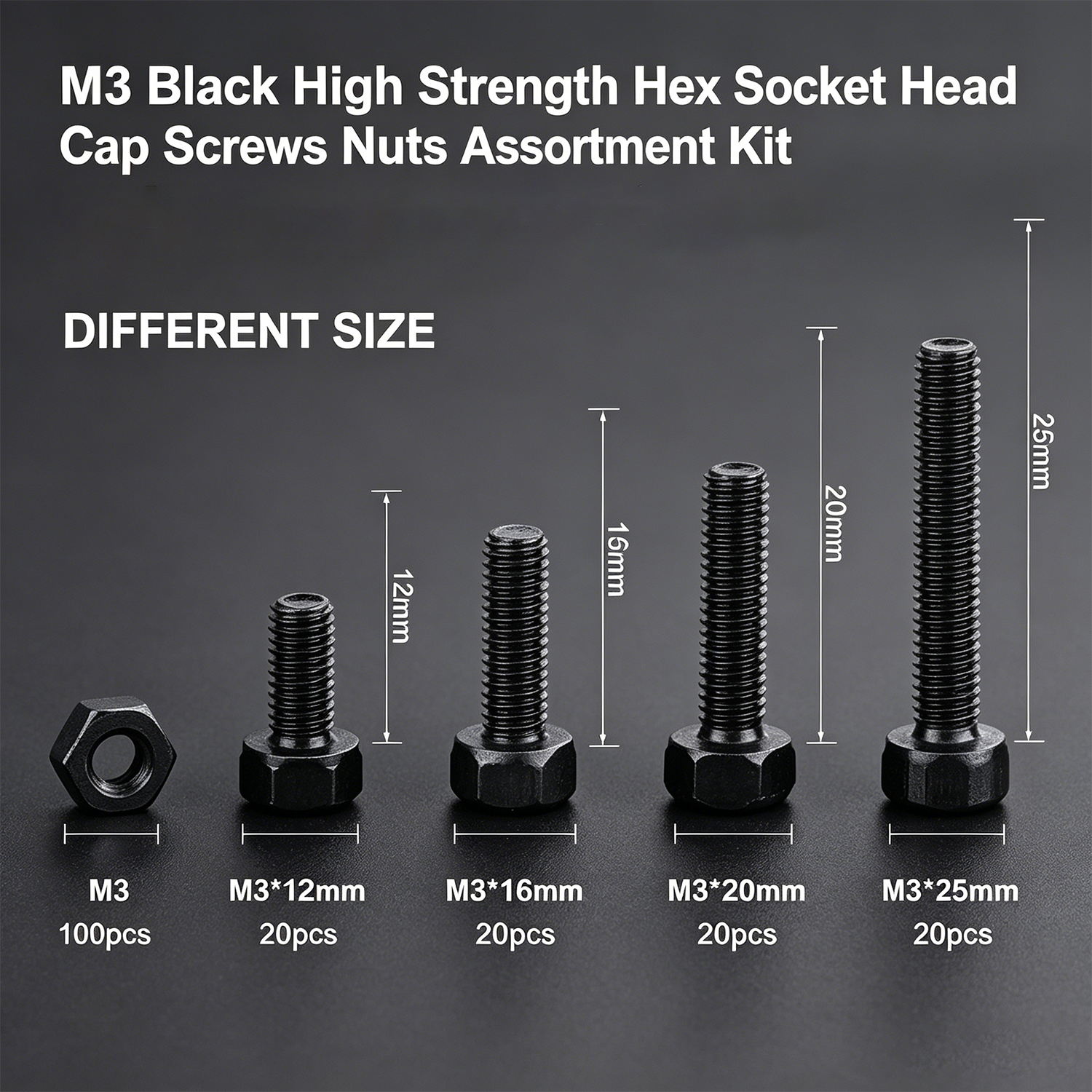 M3 Black Hex Socket Head Cap S - Diy Electronics For Beginners reseña y precio