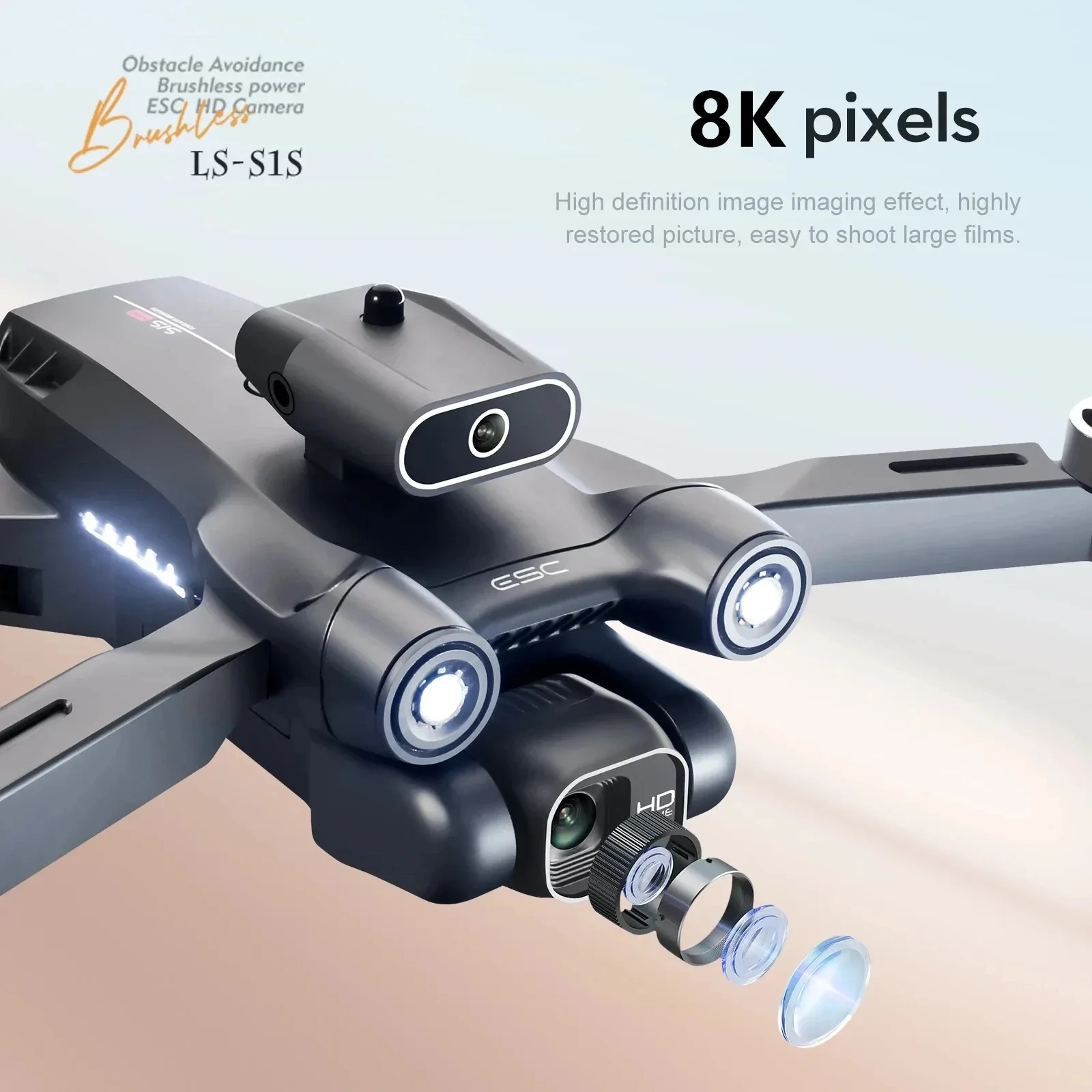 New S1S 5G GPS Drone Camera 8K - Diy Drone Electronics reseña y precio