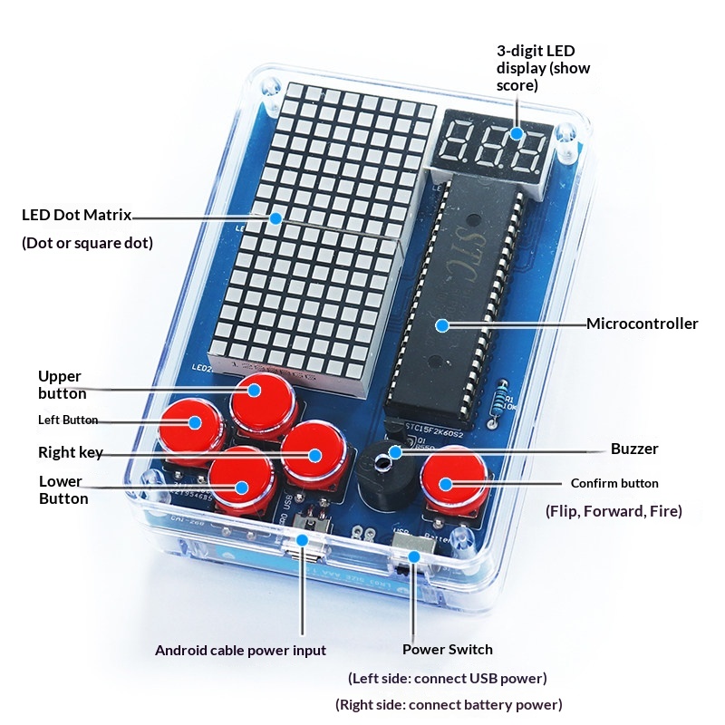 Pixel Game Machine Production  - Diy Electronics Game reseña y precio