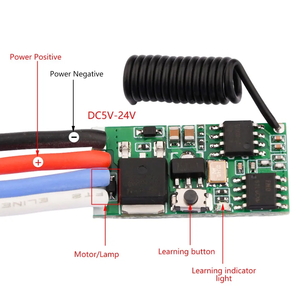 DC 3.7V-24V 433MHz Mini Wirele - Rf 433Mhz Module reseña y precio
