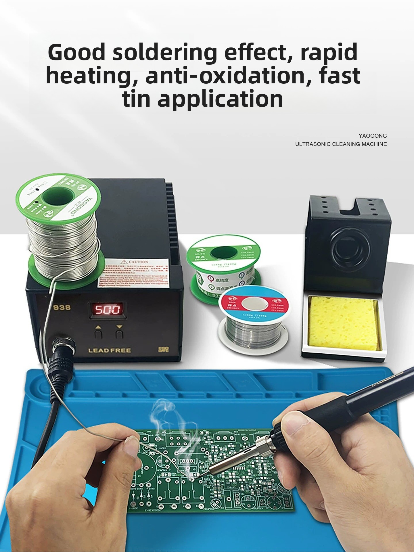 936B 60W Adjustable Temperatur - Diy Electronics Workstation reseña y precio