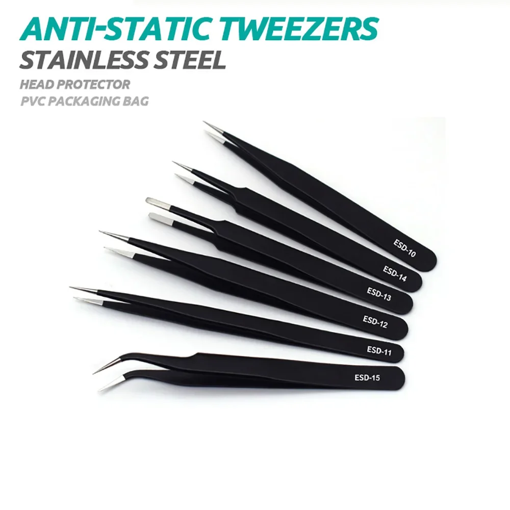 6pcs Precision Tweezers Set ES - Diy Electronics Soldering Kit reseña y precio