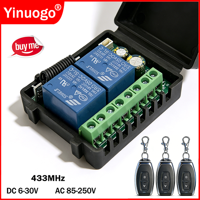 DC 9V 12V 24V AC 85-250V 2CH R - Rf 433Mhz Module reseña y precio