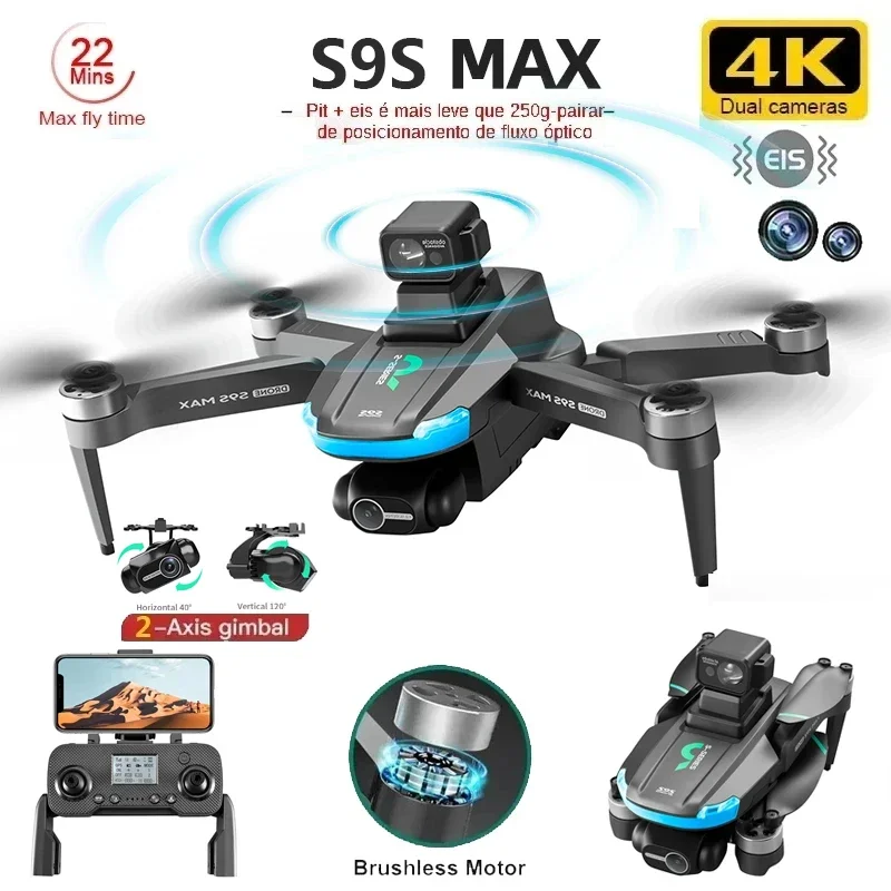NEW S9S MAX MINI Drone 4K 2-Ax - Diy Drone Electronics reseña y precio