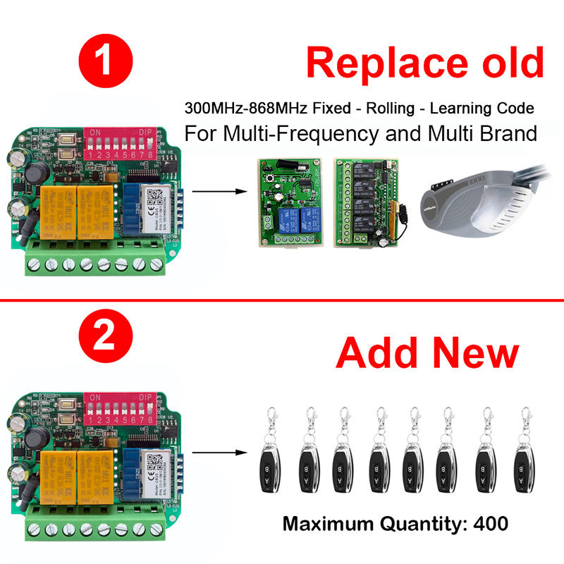 Universal Tuya WiFi Switch Gar - Rf 433Mhz Module reseña y precio