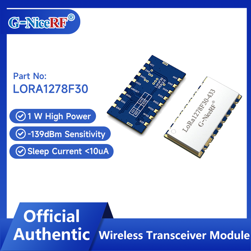G-NiceRF | 2PCS LoRa1278F30 1W - Rf 433Mhz Module reseña y precio