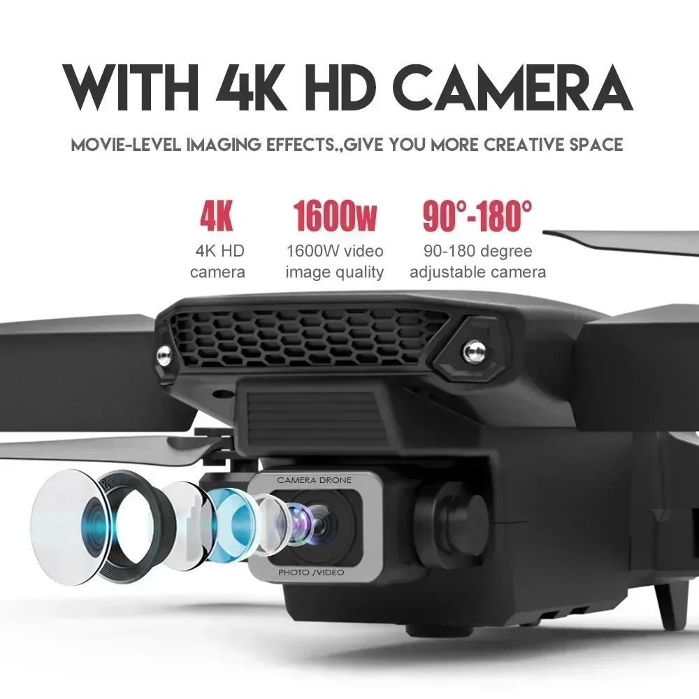 E88 Pro WIFI FPV Drone Wide An - Diy Drone Electronics reseña y precio