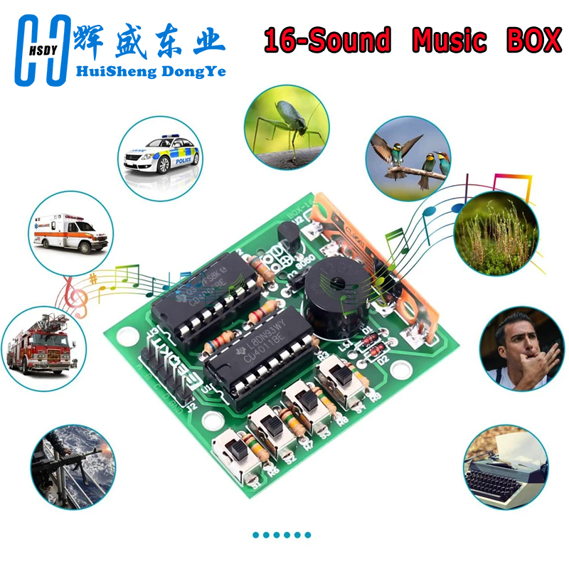 16 Music Sound Box BOX-16 Boar - Diy Electronics Game reseña y precio