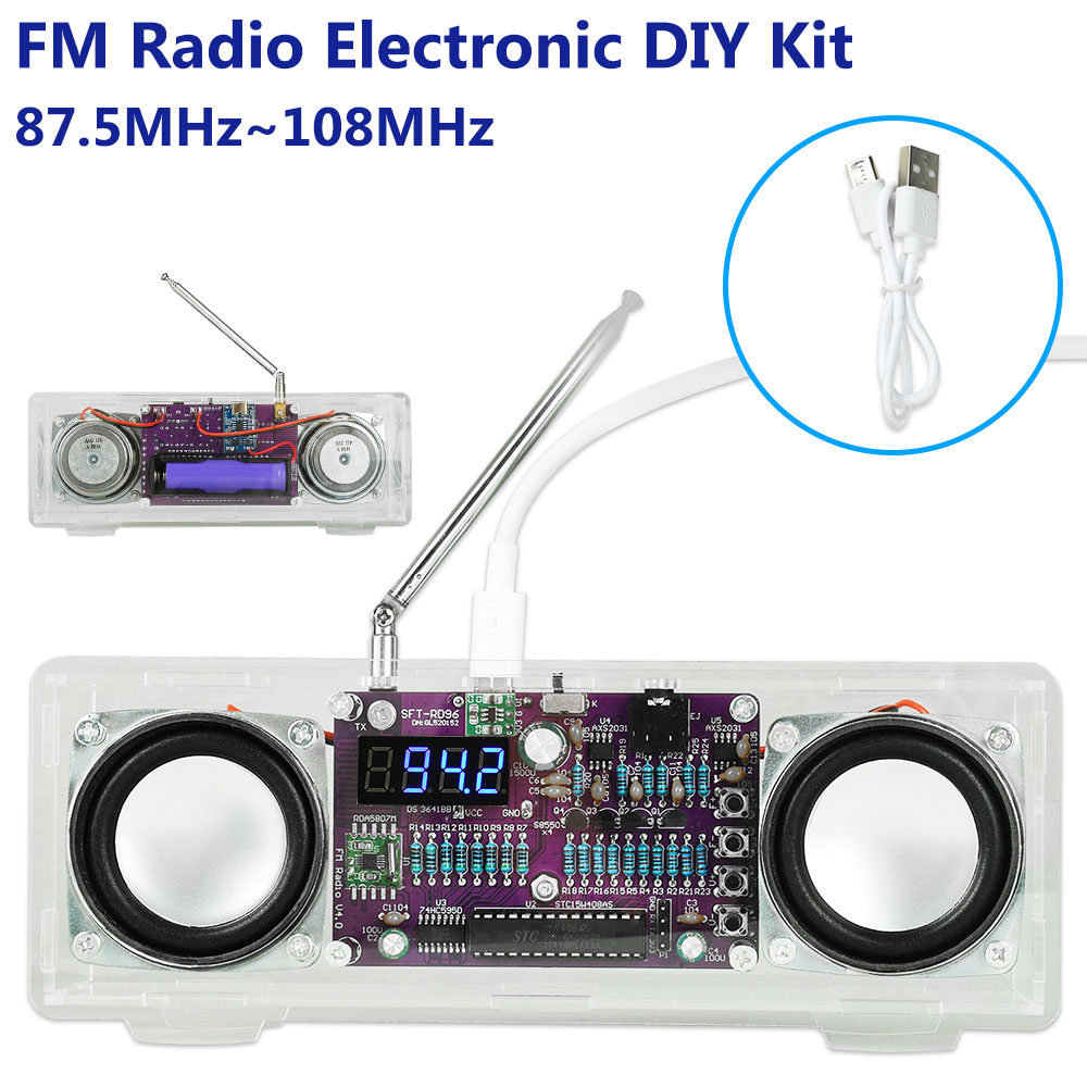FM Radio Electronic 87.5MHz~10 - Diy Electronics Youtube Channel reseña y precio