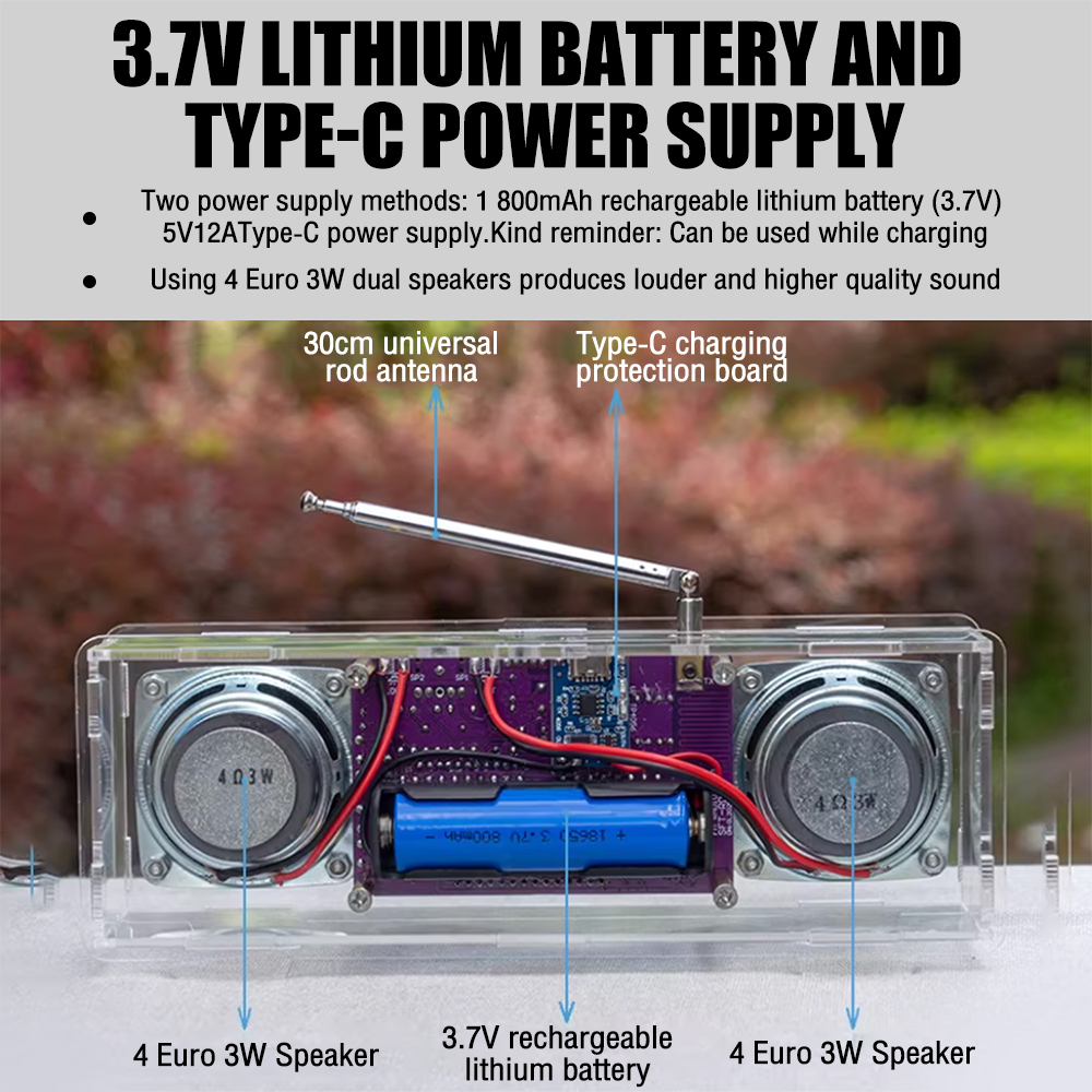 FM Radio Electronic 87.5MHz~10 - Diy Electronics Youtube Channel reseña y precio