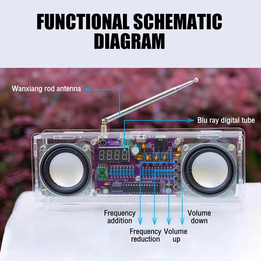 FM Radio Electronic 87.5MHz~10 - Diy Electronics Youtube Channel reseña y precio