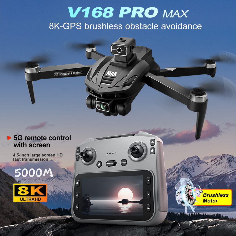 V168 PRO Max GPS Drone 8K Prof - Diy Drone Electronics reseña y precio