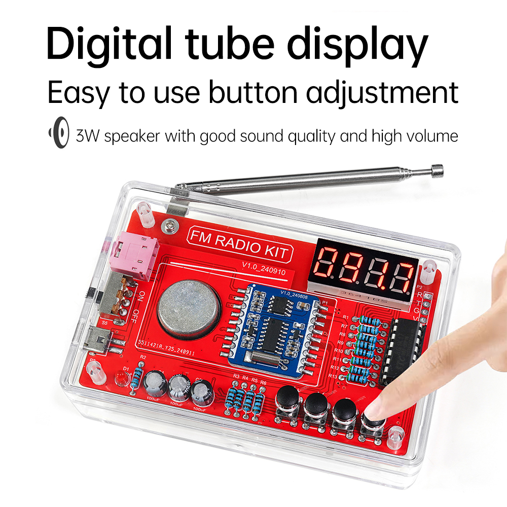  RDA5807 DIY FM Radio Electro - Diy Electronics Game reseña y precio