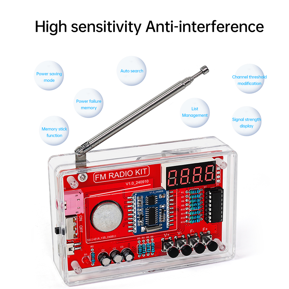  RDA5807 DIY FM Radio Electro - Diy Electronics Game reseña y precio