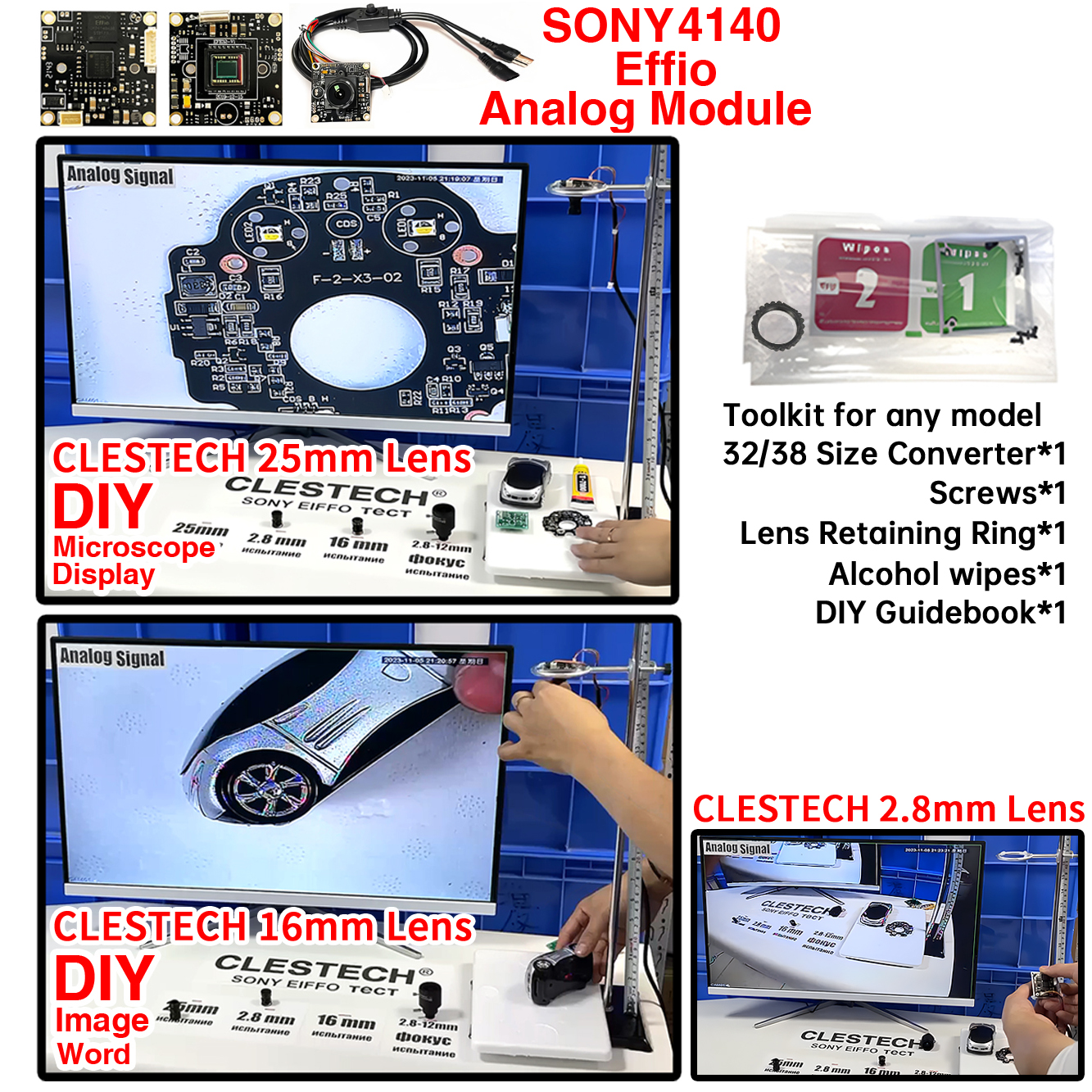 Electronic Amplifier 16mm 25mm - Diy Electronics Microscope reseña y precio