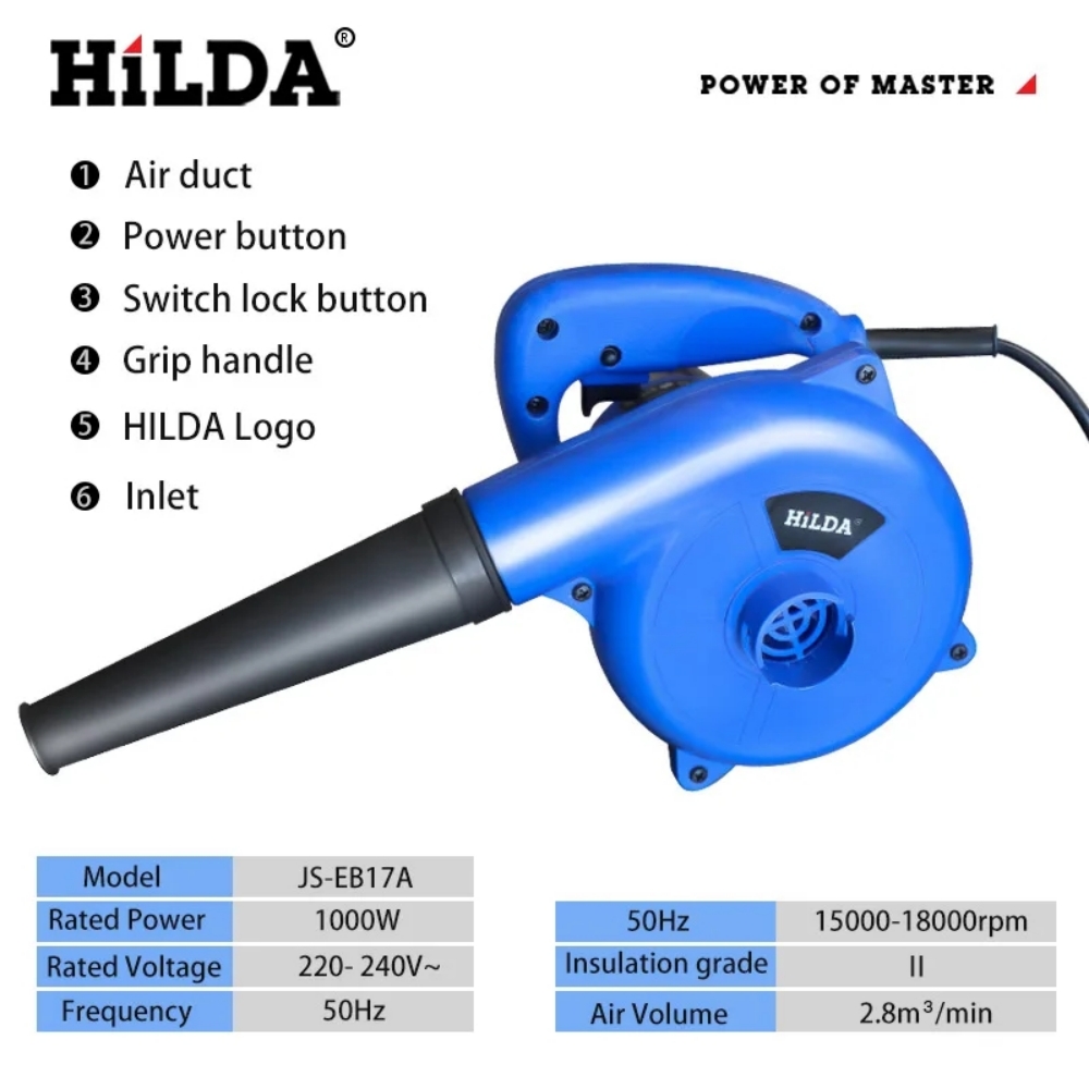 HILDA 1000W Electric Air Duste - Diy Electronics Cleaner reseña y precio