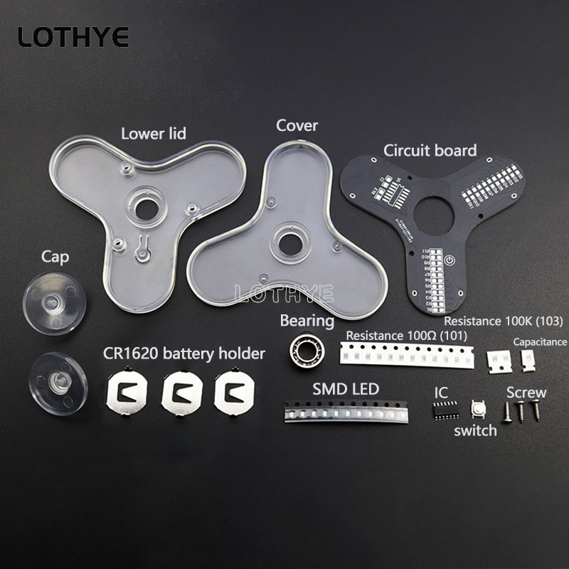 LED Fidget Spinner Manufacture - Diy Electronics Soldering Kit reseña y precio