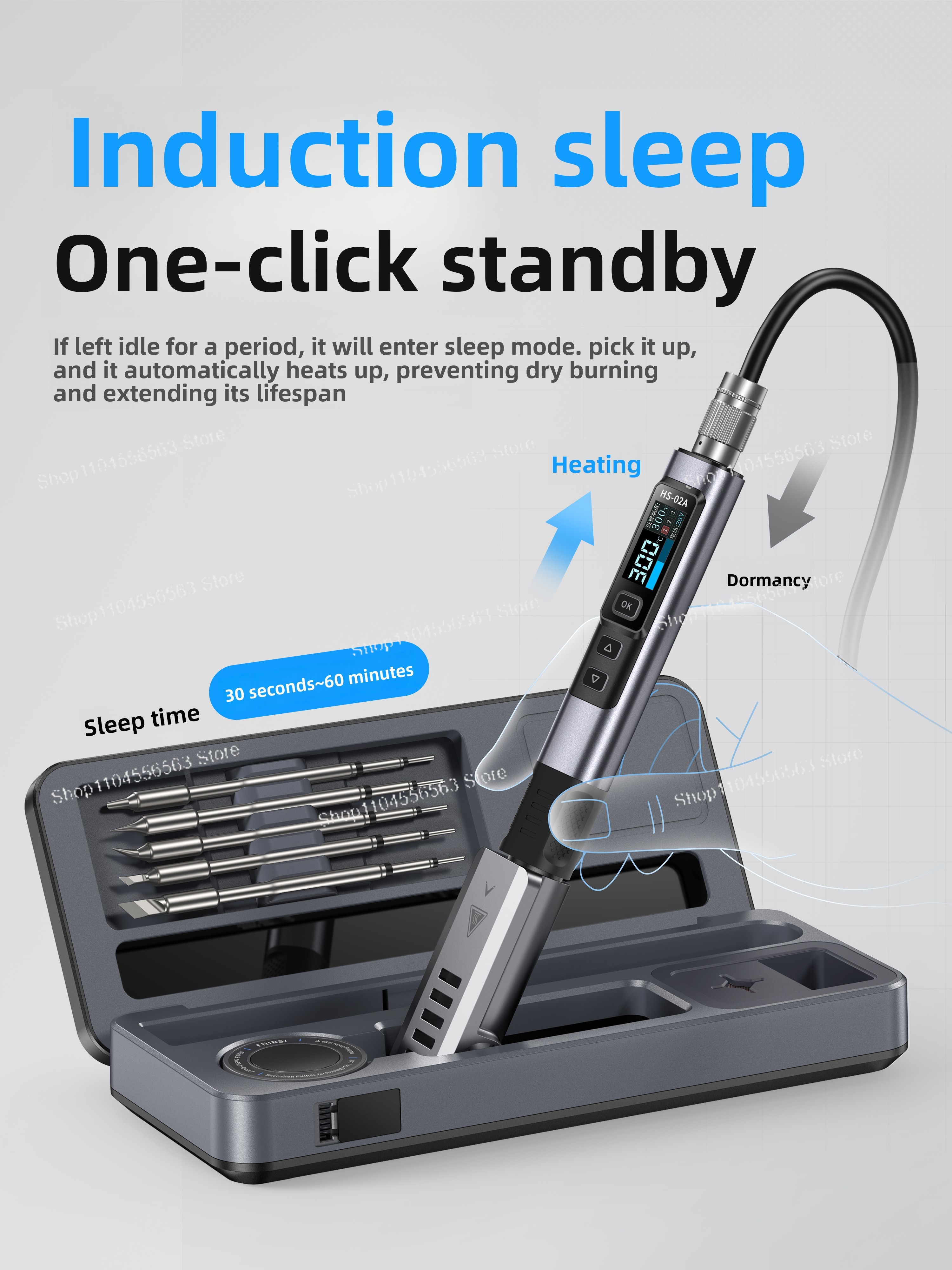 Smart Soldering Iron Kit HS02  - Diy Electronics Workstation reseña y precio