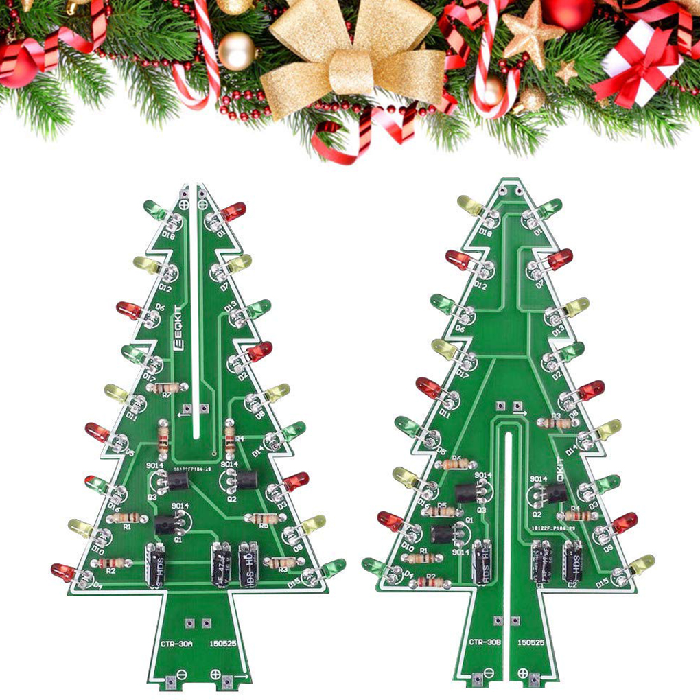 DIY Christmas Tree LED Flash K - Diy Electronics Soldering Kit reseña y precio
