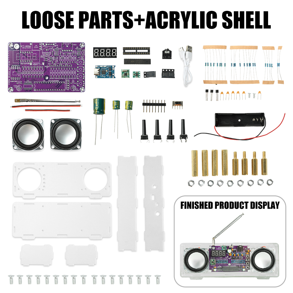 FM Radio Electronic DIY Kit 87 - Diy Electronics Youtube Channel reseña y precio