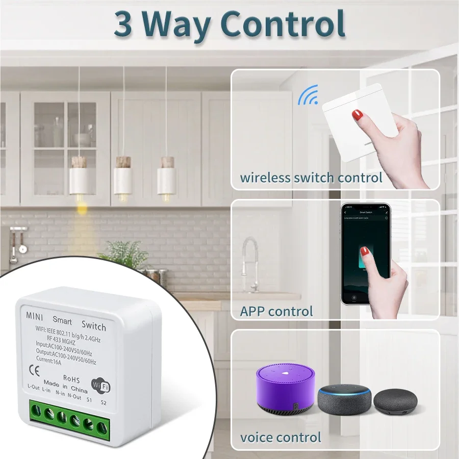 Wifi RF 433MHz Smart Switch Tu - Rf 433Mhz Module reseña y precio