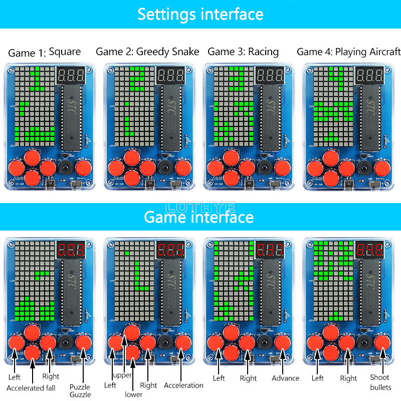 Mini Retro Classic Game Produc - Diy Electronics Game reseña y precio