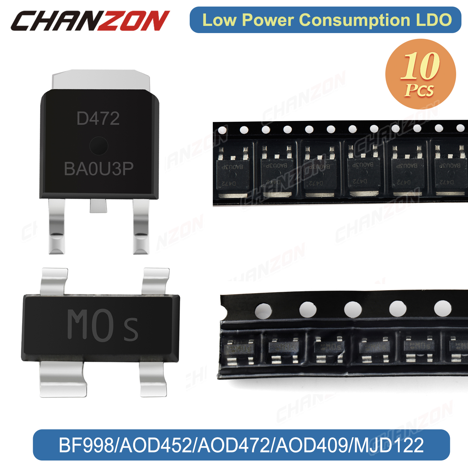 10PCS SOT-143 TO-252 BF998 AOD - Diy Electronics Youtube Channel reseña y precio