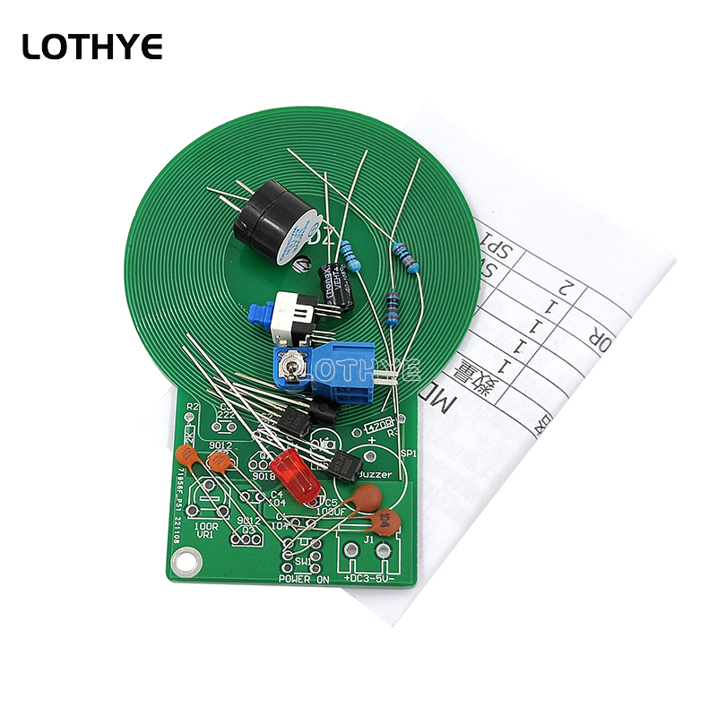 DC 3V-5V Metal Detector Kit DI - Diy Electronics Soldering Kit reseña y precio