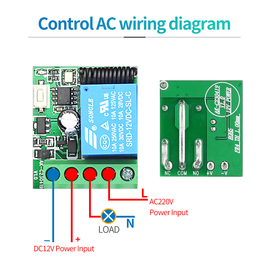 433MHz DIY Wireless Switch DC1 - Rf 433Mhz Module reseña y precio
