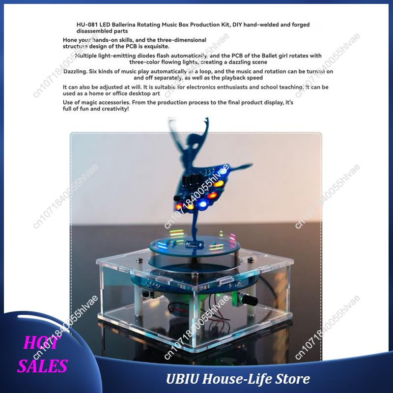 Rotating Music Box DIY Electro - Diy Electronics Soldering Kit reseña y precio