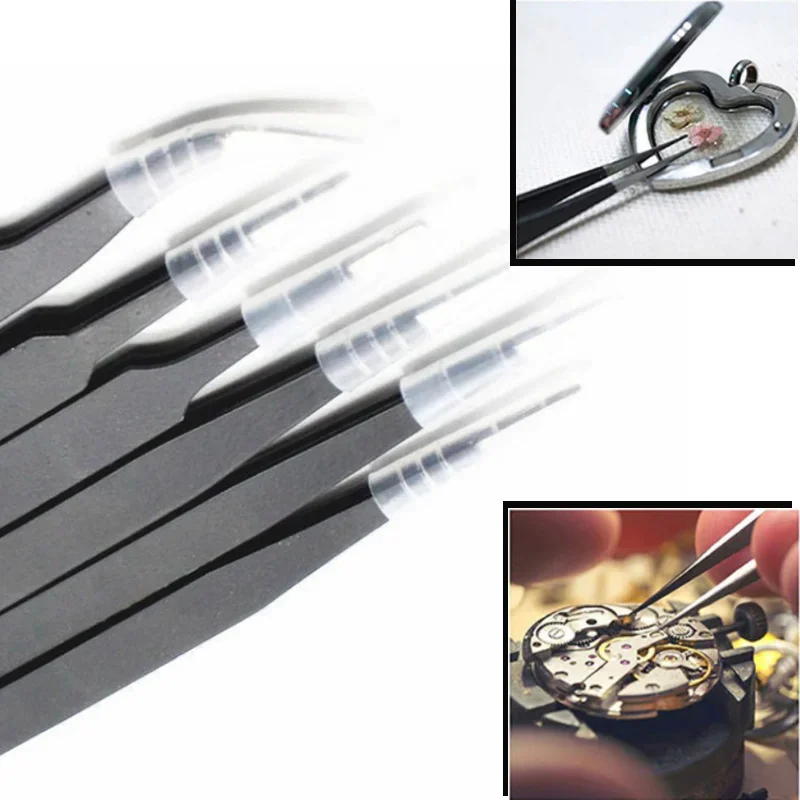 6PCS Precision Tweezers Set ES - Diy Electronics Soldering Kit reseña y precio