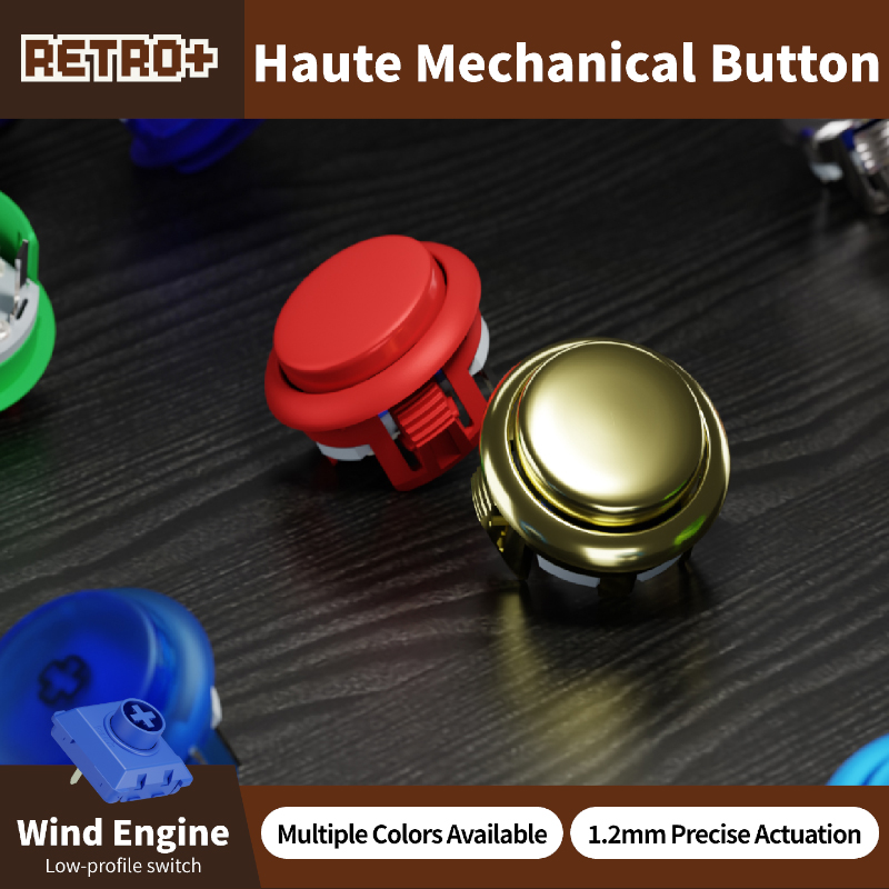 Haute42 Retro+ 30mm Arcade Pus - Diy Electronics Game reseña y precio