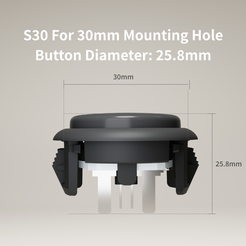 Haute42 Retro+ 30mm Arcade Pus - Diy Electronics Game reseña y precio