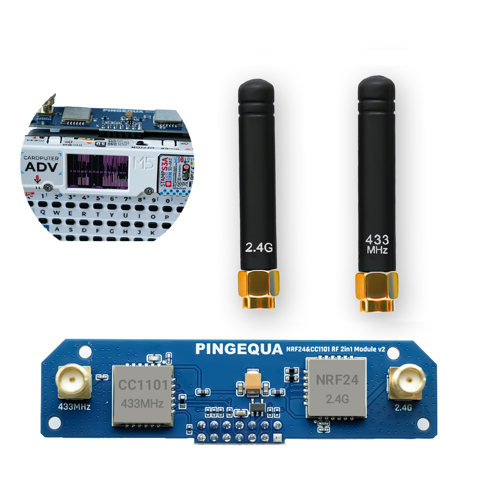 2-in-1 RF Devboard 2.4GHz & 43 - Rf 433Mhz Module reseña y precio