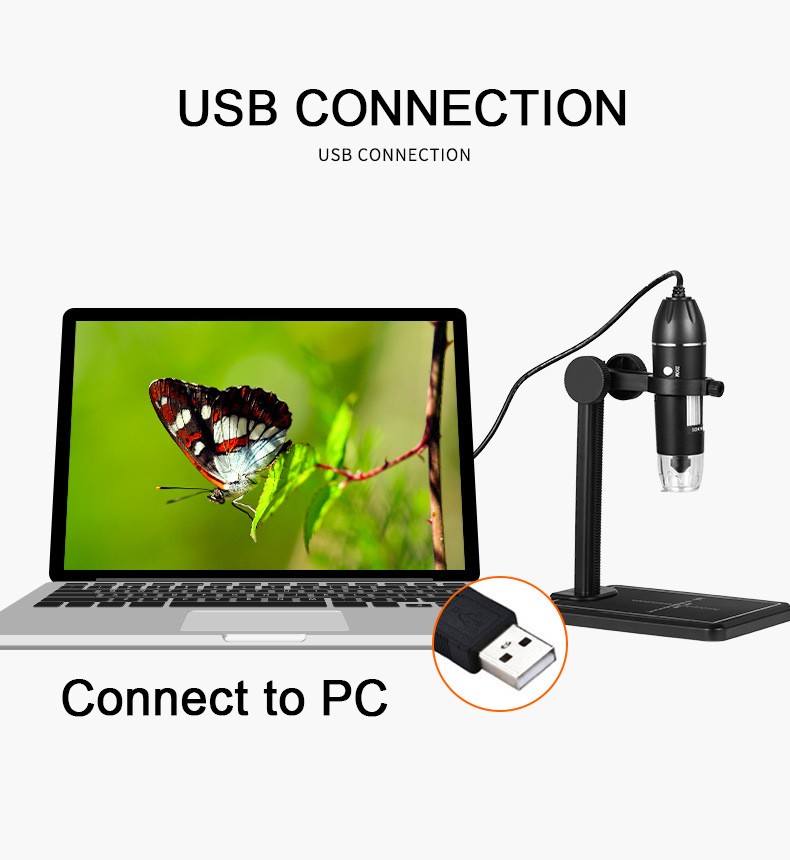 USB Digital Microscope 500X/10 - Diy Electronics Microscope reseña y precio