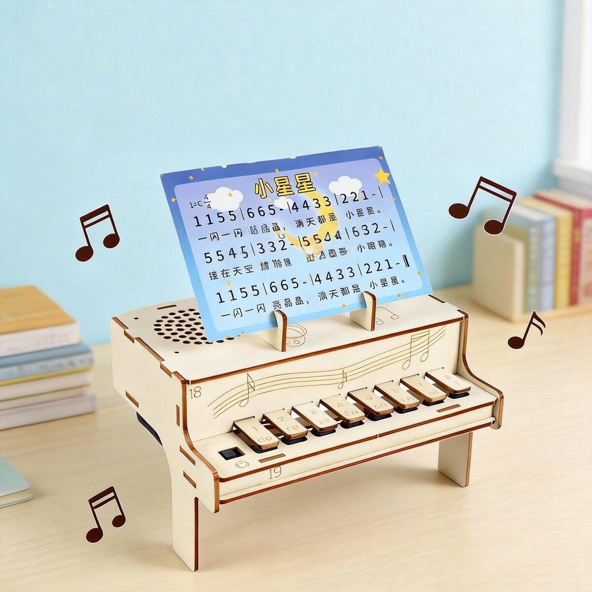 DIY Wooden Electronic Piano Mo - Diy Electronics For Beginners reseña y precio