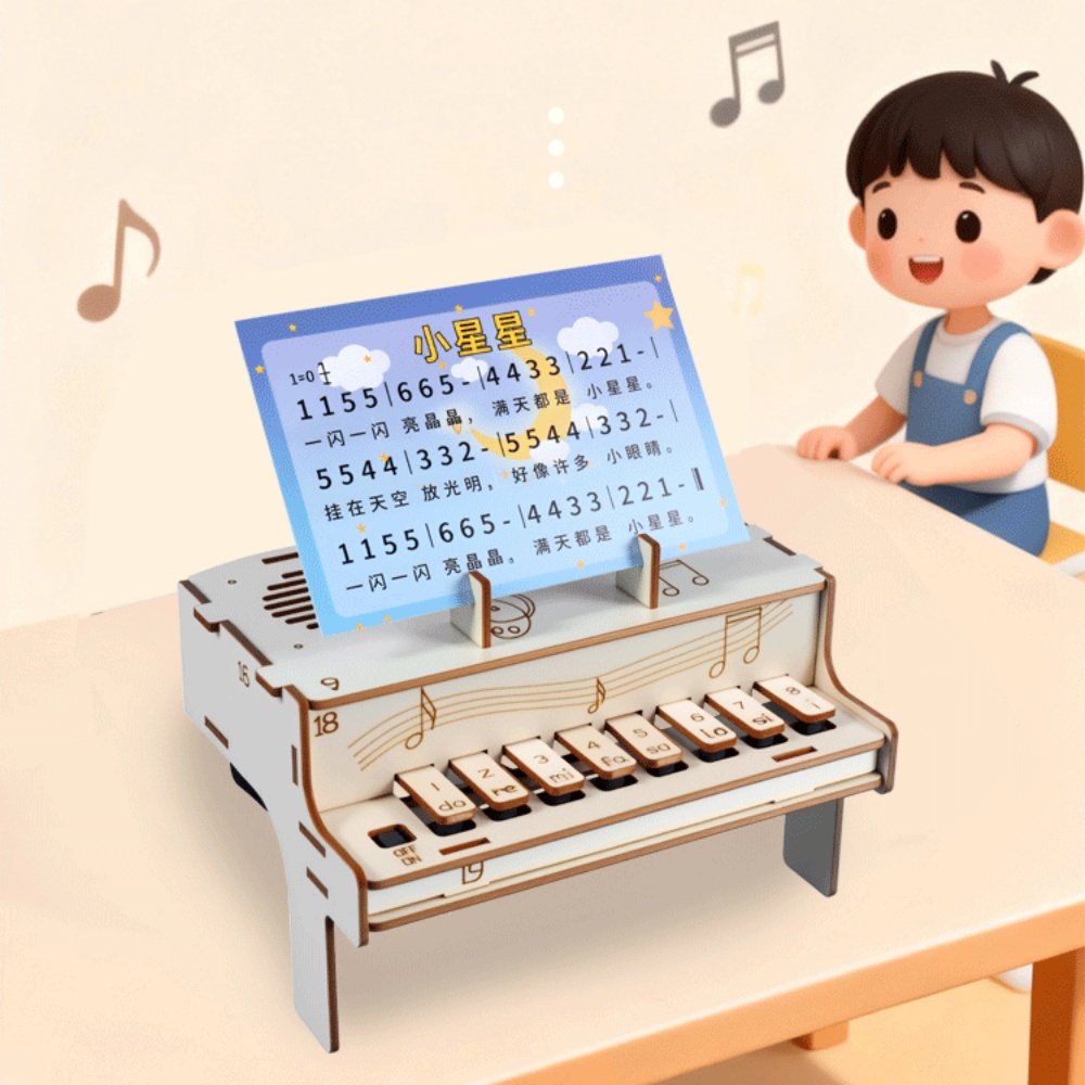 DIY Wooden Electronic Piano Mo - Diy Electronics For Beginners reseña y precio