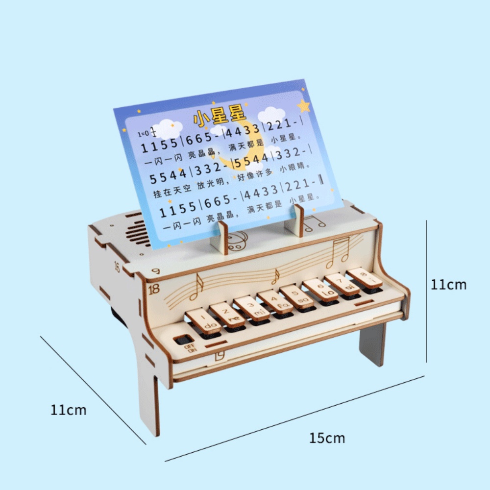DIY Wooden Electronic Piano Mo - Diy Electronics For Beginners reseña y precio