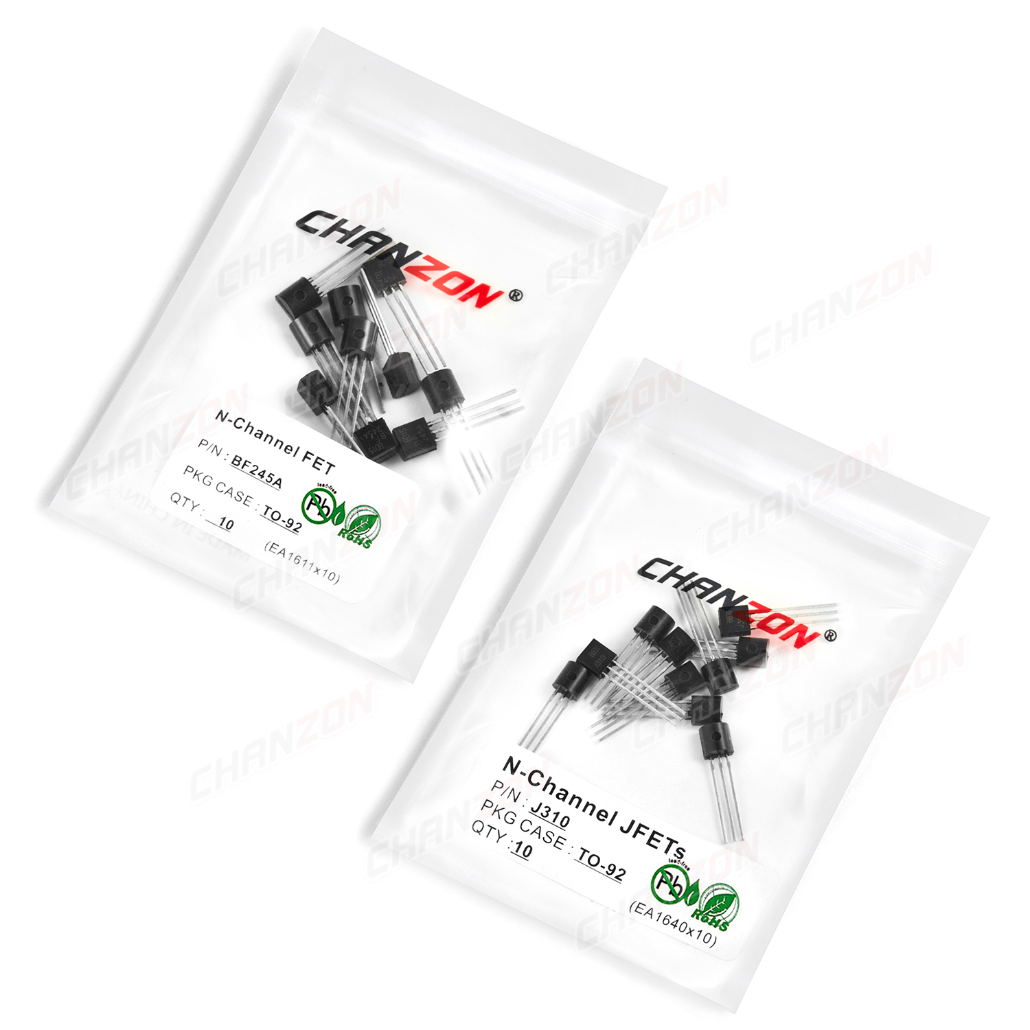 10Pcs  F245A J310 2N5457 TO-92 - Diy Electronics Youtube Channel reseña y precio