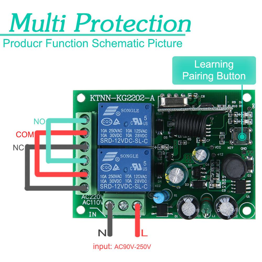 433Mhz Universal Wireless Remo - Rf 433Mhz Module reseña y precio